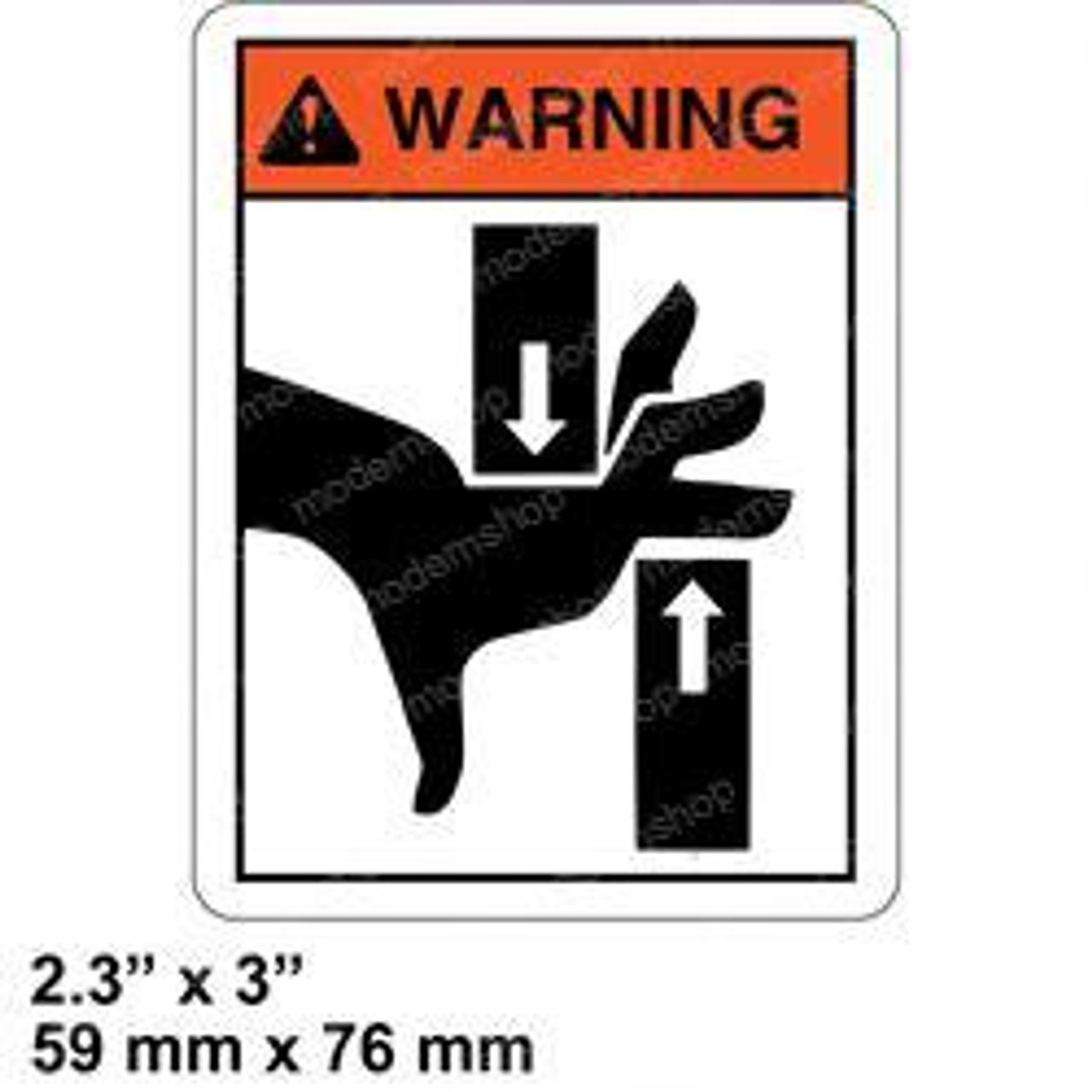 2305689: Aftermarket Hyster Forklift Decal - Pinch Warning 2305689: Aftermarket Hyster Forklift Decal - Pinch Warning
