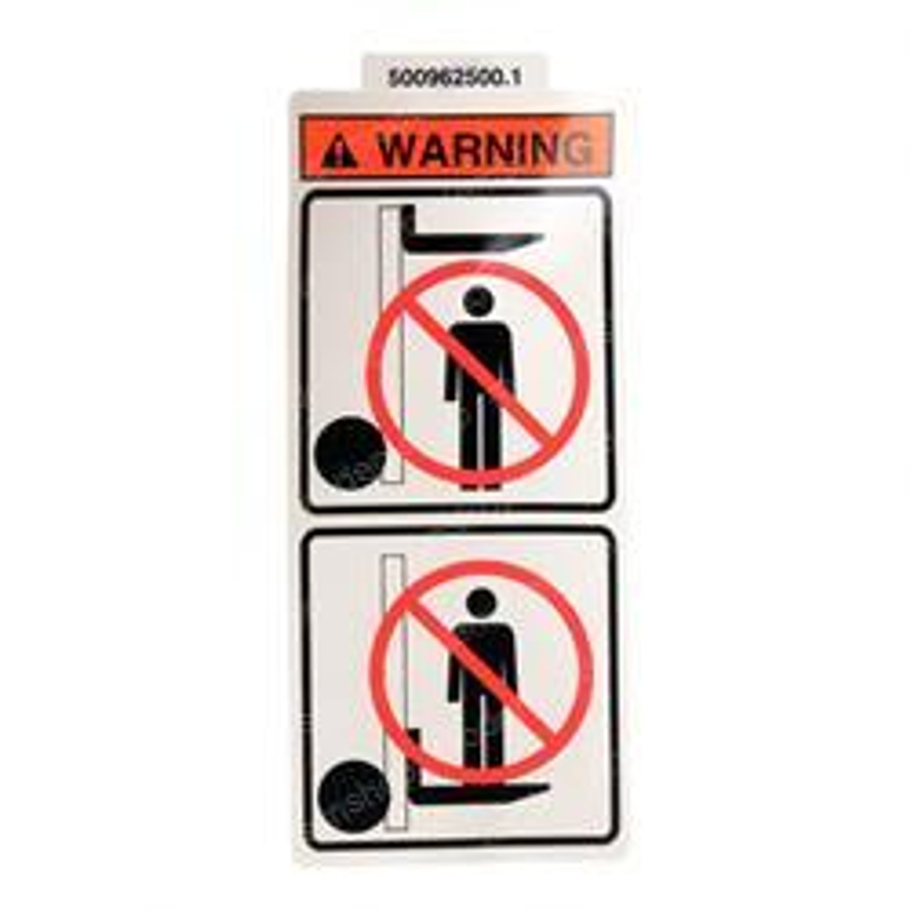 2308468: Aftermarket Hyster Forklift Decal-Fork Warning