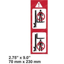 327927: Aftermarket Hyster Decal - Warning