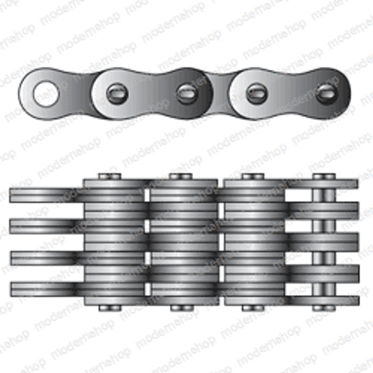 121592: Aftermarket Hyster Forklift Chain - 10 Ft