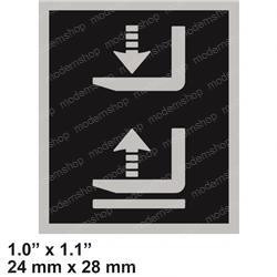 1301411: Aftermarket Hyster Forklift Decal - Fork Controls