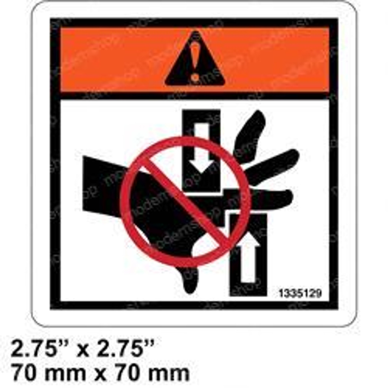 1339832: Aftermarket Hyster Forklift Decal - Danger 1339832: Aftermarket Hyster Forklift Decal - Danger