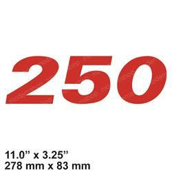 1488641: Aftermarket Hyster Decal - Model 250