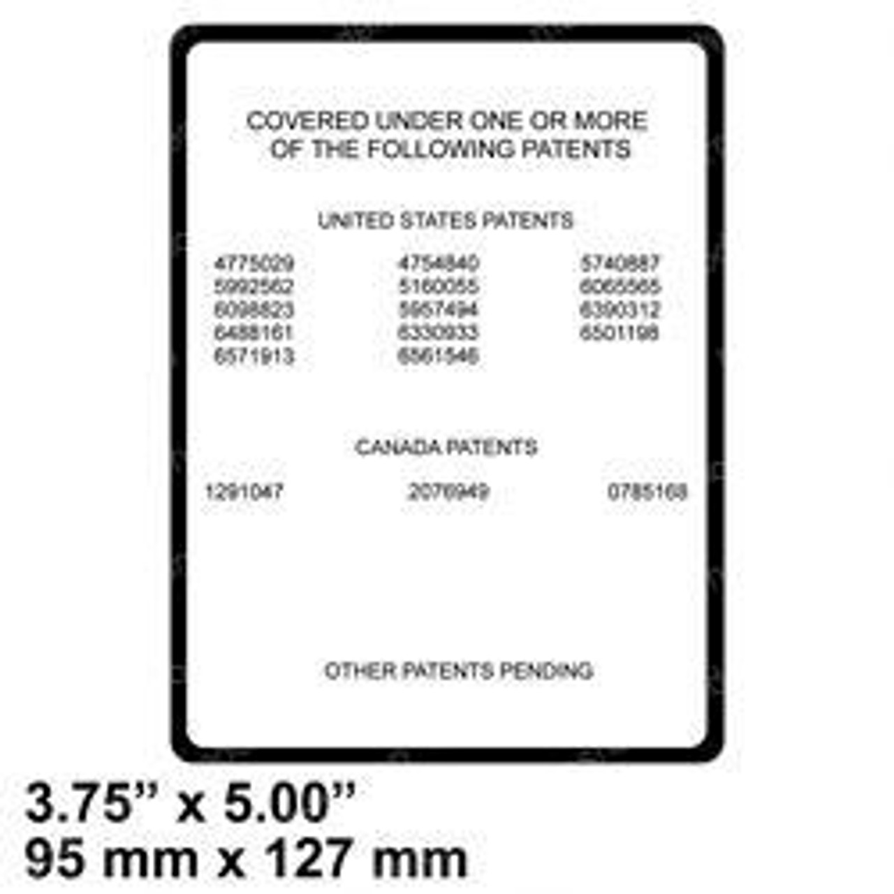 1700584: Aftermarket Gradall Decal - Patent 1700584: Aftermarket Gradall Decal - Patent
