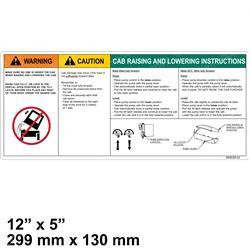 2043493: Aftermarket Hyster Forklift Label Cab Tilt