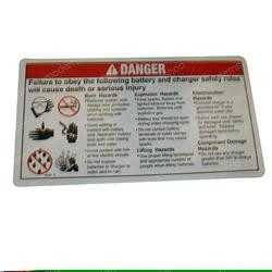 46262: Aftermarket Genie Decal - Danger Battery Safety