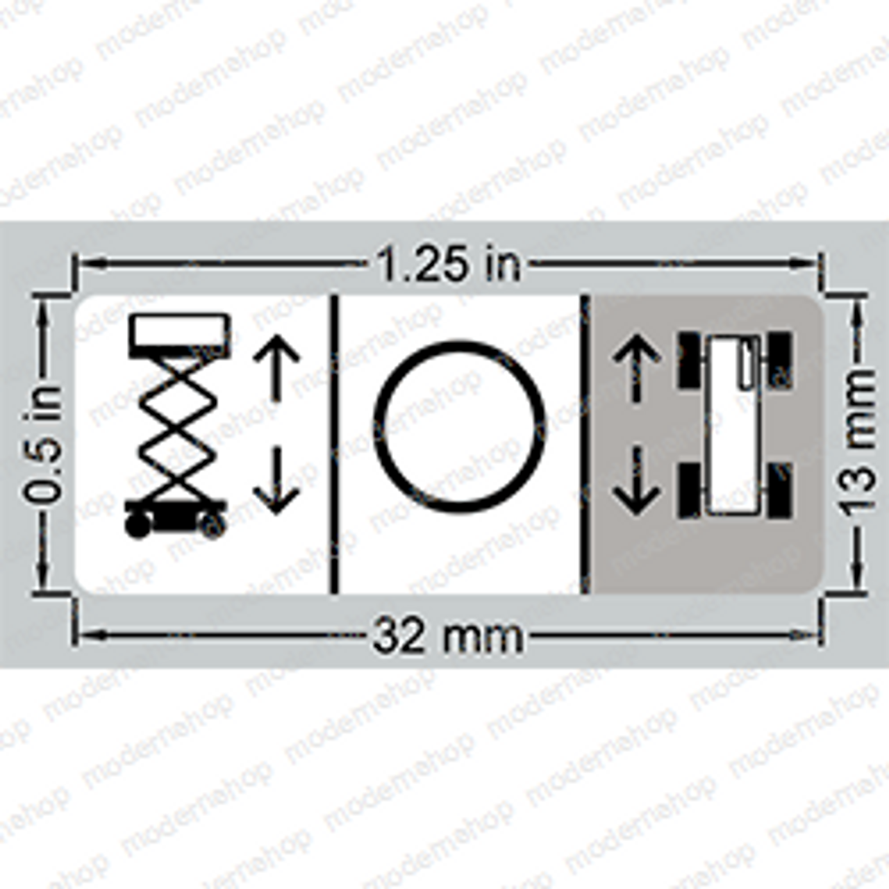 130638: Aftermarket Skyjack Decal - Drive/Lift