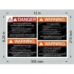 1702954: Aftermarket JLG Decal - (danger)