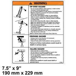 1705680: Aftermarket Gradall Decal - Danger / Warning