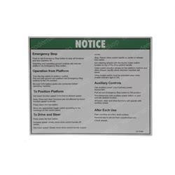 28163: Aftermarket Genie Decal - Notice Max Side Frc