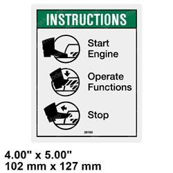 28165: Aftermarket Genie Decal - Notice Footswitch