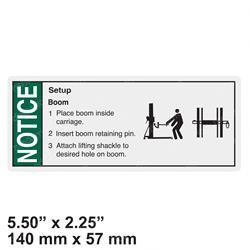 32716: Aftermarket Genie Decal Notice Boom Setup