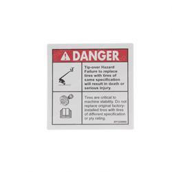 52672: Aftermarket Genie Decal - Tipover Hazard