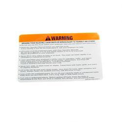 57864-U2000-71: Aftermarket Toyota Decal - Caution