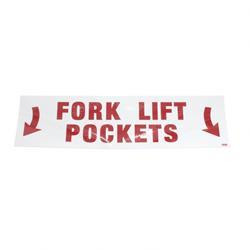 6556: Aftermarket MEC (Mayville Eng) Decal - Fork Lift Pocket