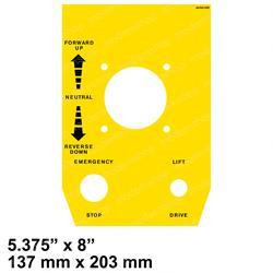 66560-000: Aftermarket Upright Decal - Control Panel
