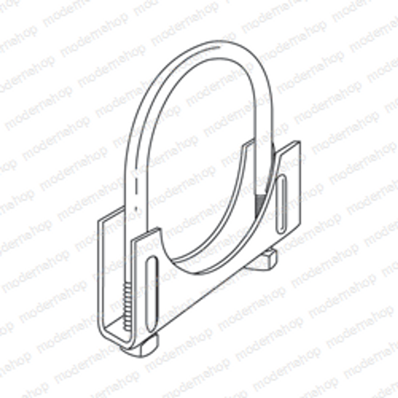 0303225: Mitsubishi Forklift CLAMP - EXHAUST 2 INCH