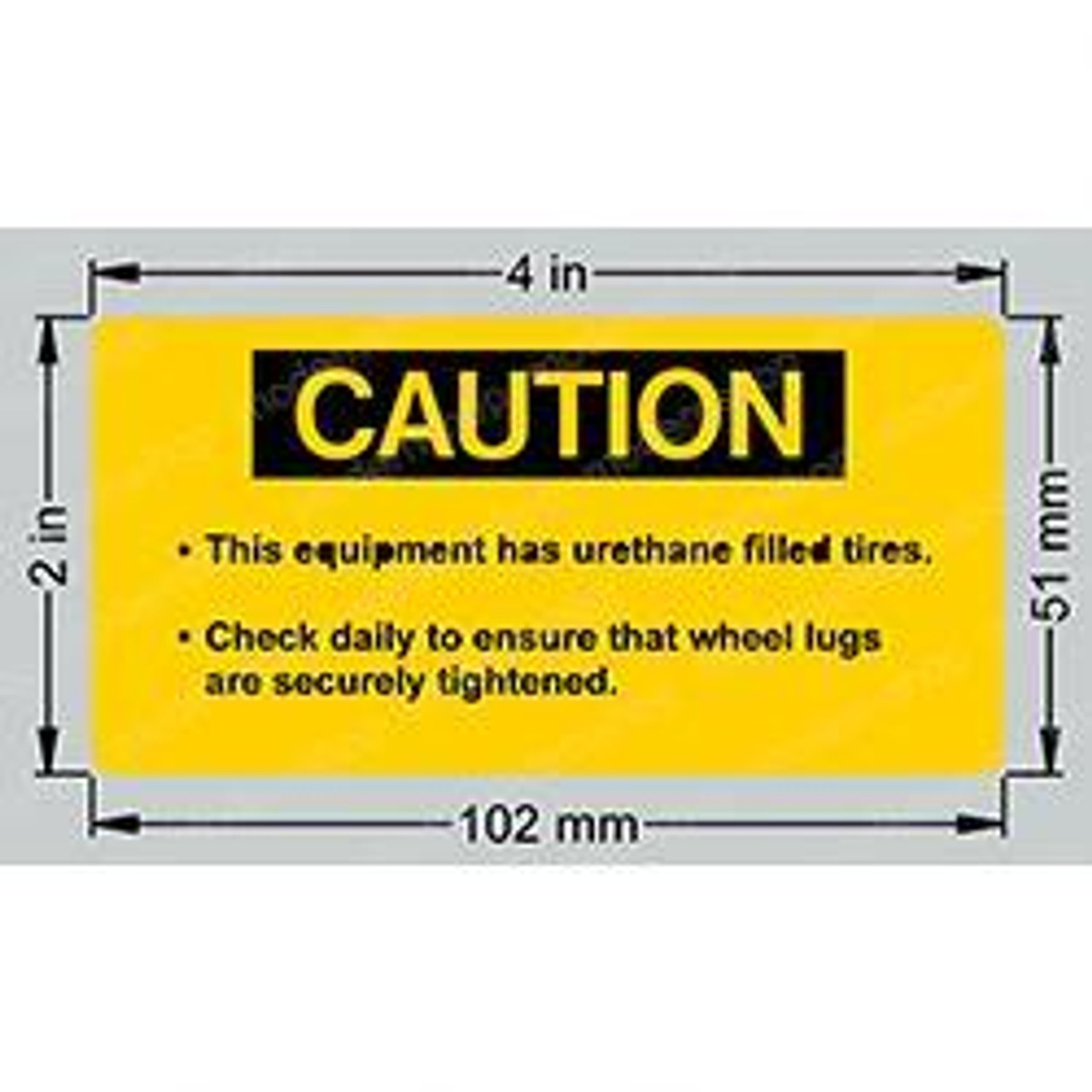 12338: Aftermarket Genie Decal Urethane Fill.Tires-Boom