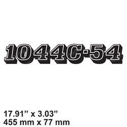 10338841: Aftermarket Gradall Decal- Model Number- 1044C-54