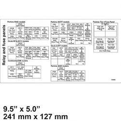 122864: Aftermarket Genie Decal Relay + Fuse Panels