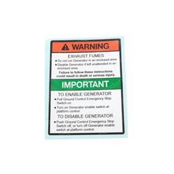 1704286: Aftermarket Jlg Decal Generator Danger (Eng)