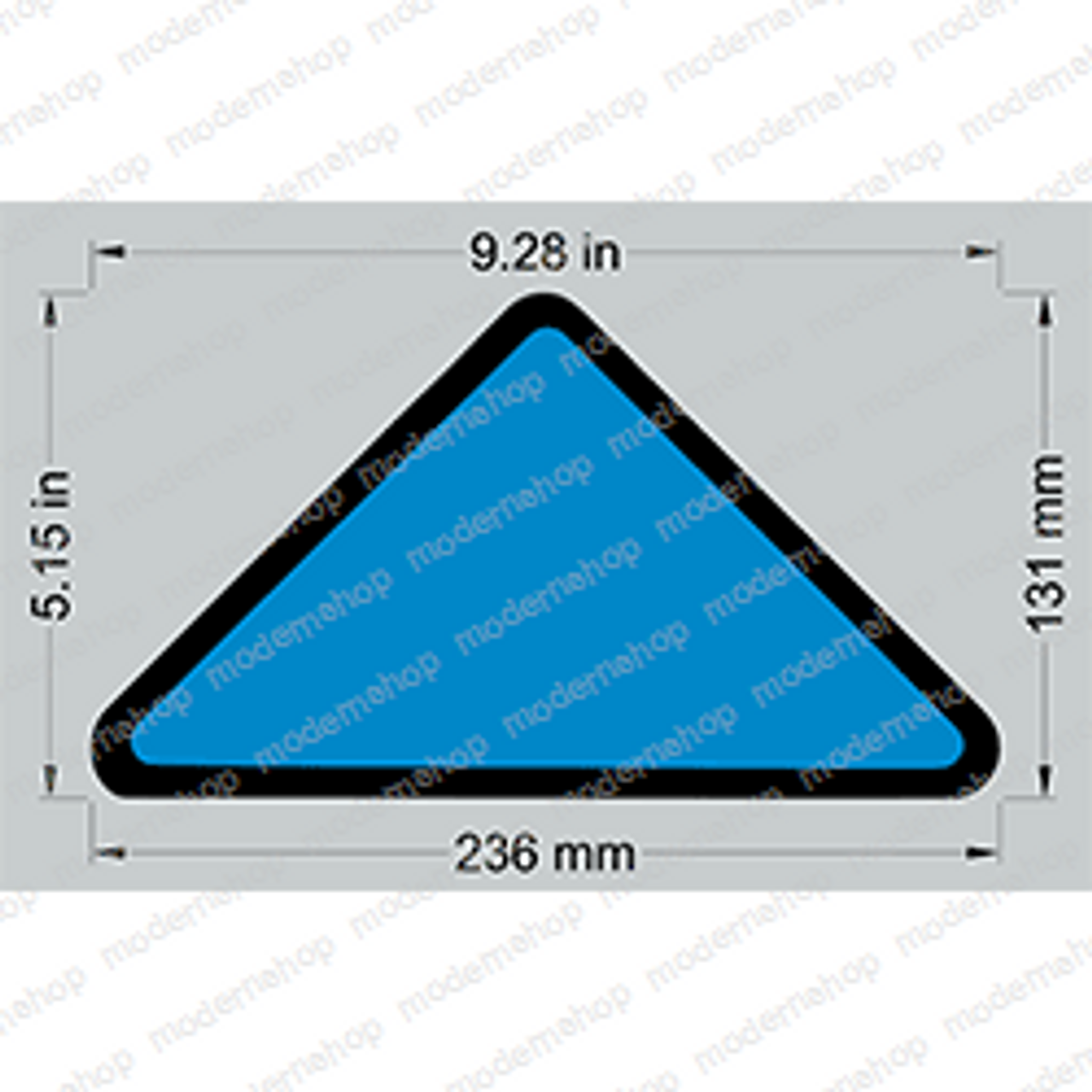 27206: Aftermarket Genie Decal - Triangle Blue