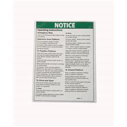 43090: Aftermarket Genie Decal - Operating Instructions