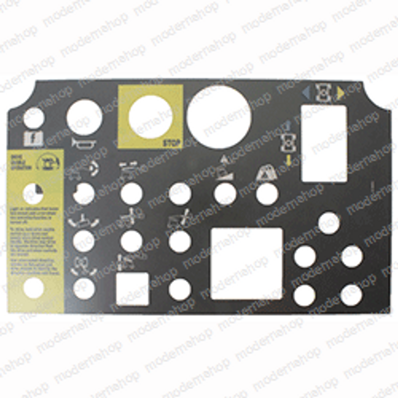 72093: Genie DECAL PLATFORM CONTROL PANEL