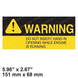 91033011: Aftermarket JLG Decal - Warning