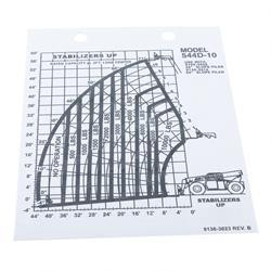 91363023: Aftermarket JLG Decal - Load Cap 544D-10