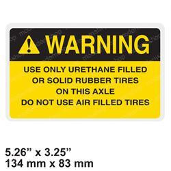 916245: Aftermarket Genie Decal Warning For Tires