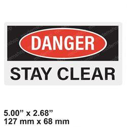 927864: Aftermarket Genie Decal - Danger Stay Clear