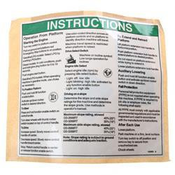 133563: Aftermarket Genie Decal-Notice-Inst-Plat-Gs68Rt