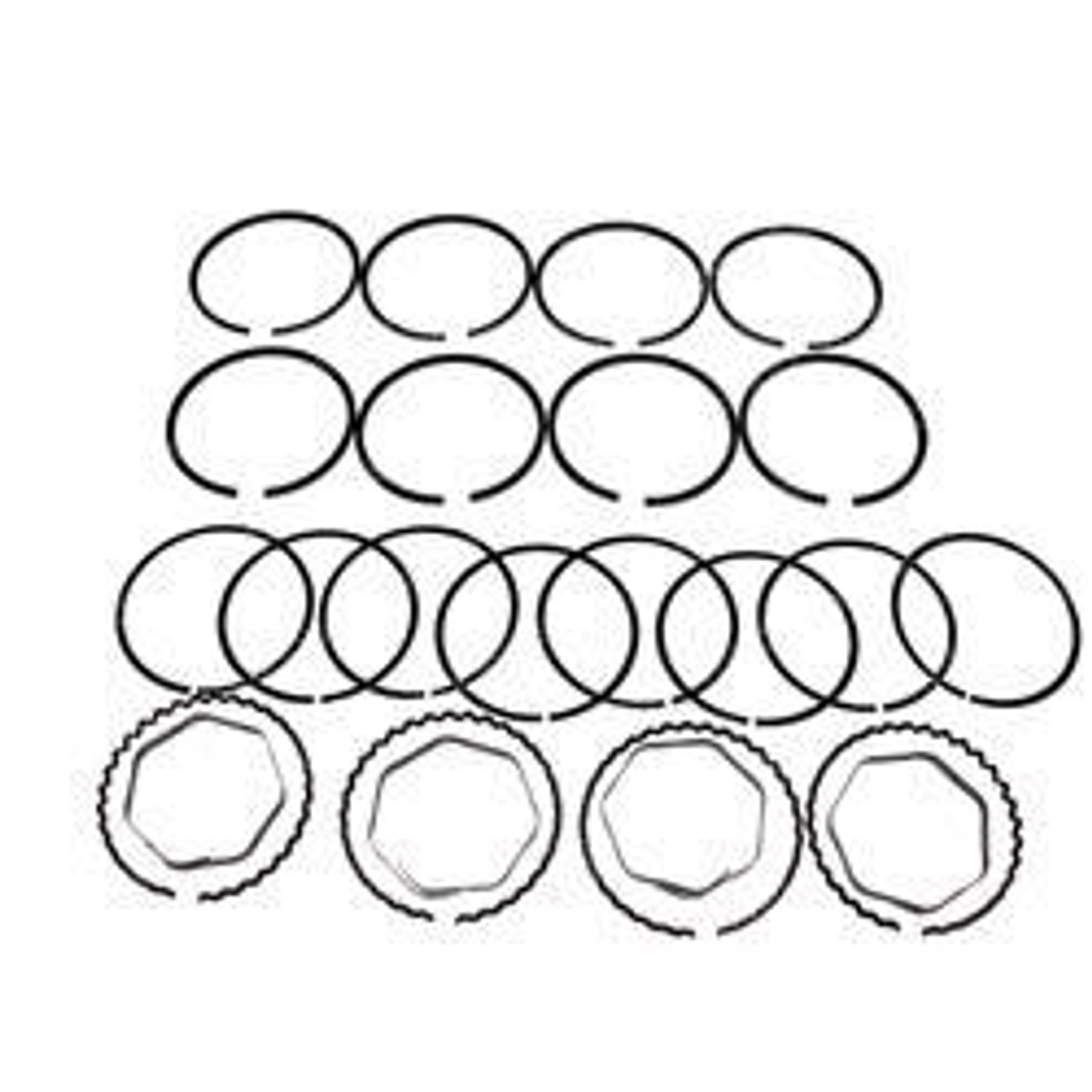 166707: Aftermarket Hyster Forklift Ring Set - Standard