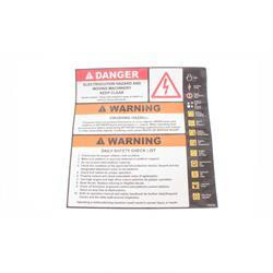 1702783: Aftermarket JLG Decal Danger/warn