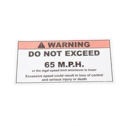 1706112: Aftermarket Gradall Decal Speed Limit