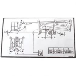 1706629: Aftermarket Gradall Decal Lift Diagram