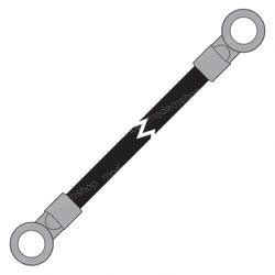 214301: Aftermarket Quick Cable Leadhead - 1/0 Blk 10 Ft Str