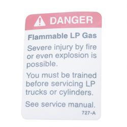 69727: Aftermarket Crown Danger Flammable Lp Gas