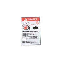97671: Aftermarket Genie Decal Danger Explsion/burn Haz