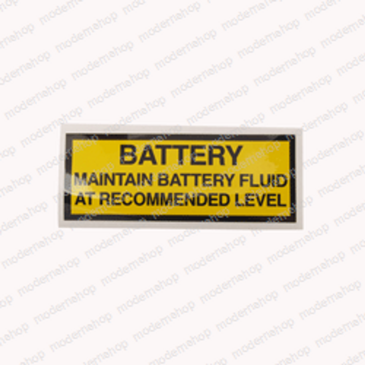 005221-000: Upright DECAL - BATTERY MAINTAIN
