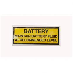 005221-000: Aftermarket Upright Decal - Battery Maintain
