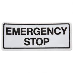0072545: Aftermarket Snorkel Decal - Emergency Stop
