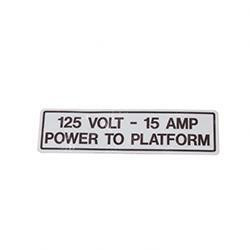 0150606: Aftermarket Snorkel Decal - Power To Platform