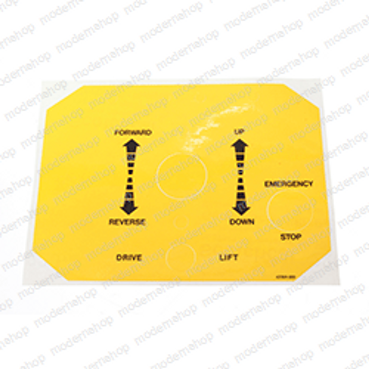 063369-000: Upright DECAL - CONTROLLER US COM