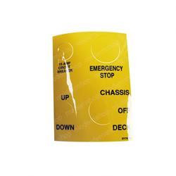 065768-000: Aftermarket Upright Decal - Controls X15/19