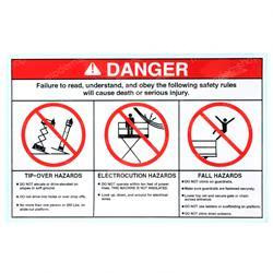 066550-000: Aftermarket Upright Decal - Danger