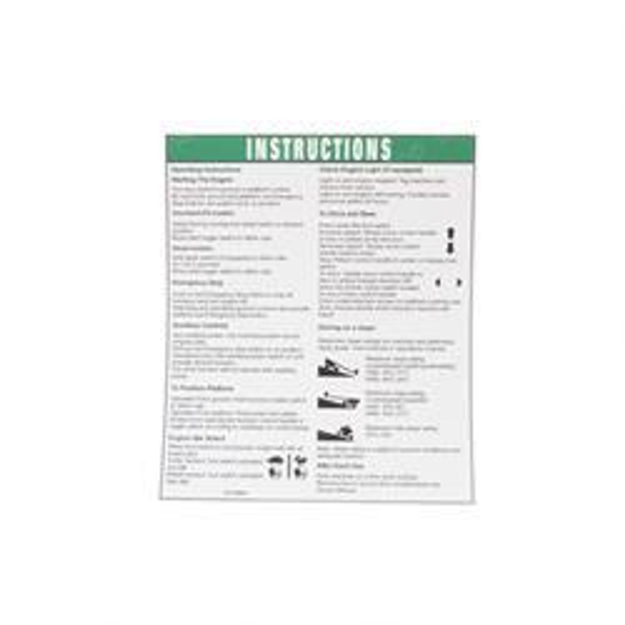 1000014: Aftermarket Genie Decal - Notice Oper Insts60
