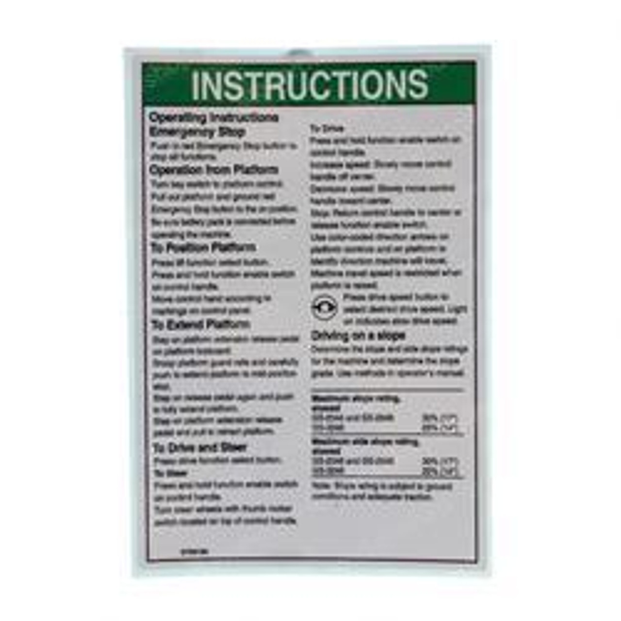 1000143: Aftermarket Genie Decal - Operating Instuctions 1000143: Aftermarket Genie Decal - Operating Instuctions