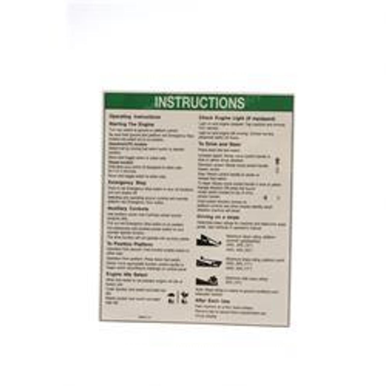 1000210: Aftermarket Genie Decal Notice Oper Instic